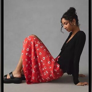 Maeve The Lille Side-slit Midi Skirt 2